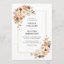 Search for fall floral wedding invitations Botanical