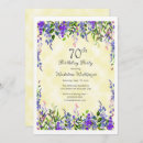 Search for 70th for her birthday invitations Feminine