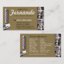 Search for barber pole business cards Blue