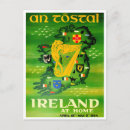 Search for vintage irish postcards Green