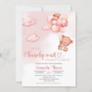 Search for pink and brown baby shower invitations We can bearly wait