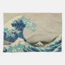 Search for japanese tea towels Great wave off kanagawa