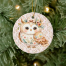 Search for owl decor christmas tree decorations For her
