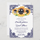Search for navy blue and sunflower wedding invitations Elegant
