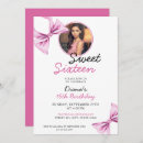 Search for bow sweet 16 invitations Feminine