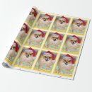 Search for bad santa wrapping paper Dog