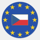 Search for europeans round stickers European flag
