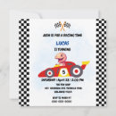 Search for pink car birthday invitations Racing