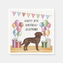 Search for chocolate labrador napkins Birthday