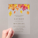 Search for fall leaves wedding invitations Autumn