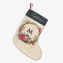 Search for rustic christmas stockings Red berries