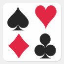 Search for card symbol stickers Poker