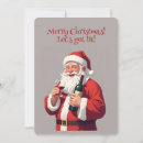 Search for wine christmas invitations Santa