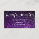 Search for presented business cards Purple