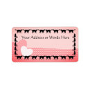 Search for cat silhouette return address labels Feline