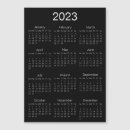 Search for fridge magnet calendars Black and white