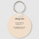 Search for dairy key rings Food allergy alert