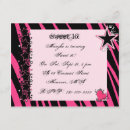 Search for zebra print sweet 16 invitations Birthday