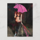 Search for black rain postcards Umbrella