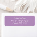 Search for violets return address labels Couple