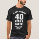 Search for 40th class reunion tshirts Same