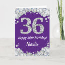 Search for 36th birthday cards Thirty sixth birthday