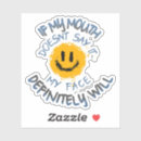 Search for mouth stickers Sarcastic