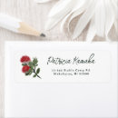 Search for tropical flower return address labels Simple