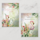 Search for flamingo business cards Tropical