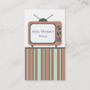 Search for television business cards Vintage