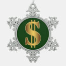 Search for dollar sign christmas tree decorations Wealth