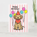 Search for golden retriever puppy birthday cards Cute