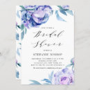 Search for violet bridal shower invitations Watercolor