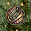 Search for tuba christmas tree decorations Brass