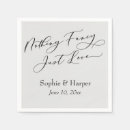 Search for fancy cocktail wedding napkins Nothing fancy just love