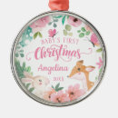 Search for woodland christmas tree decorations Baby's first christmas