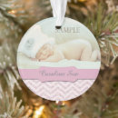 Search for silver baby first christmas tree decorations Pink