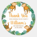Search for monkey boy birthday stickers Jungle