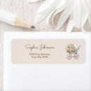 Search for stroller return address labels Vintage