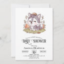 Search for wolf baby shower invitations Whimsical