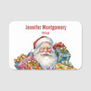 Search for santa name tags Vintage
