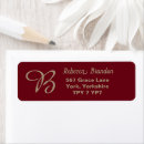Search for rustic burgundy return address labels Elegant