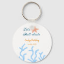 Search for sea shells key rings Under the sea