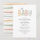 Search for brush strokes invitations Pastel