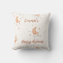 Search for moon and stars cushions Baby shower