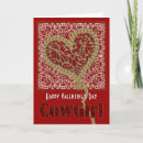 Search for cowboy valentines day cards Hearts