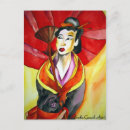 Search for japanese geisha postcards Red