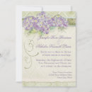 Search for lavendar wedding invitations Vintage