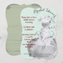 Search for white dress bridal shower invitations Green
