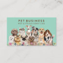 Search for pet grooming business cards Petshop